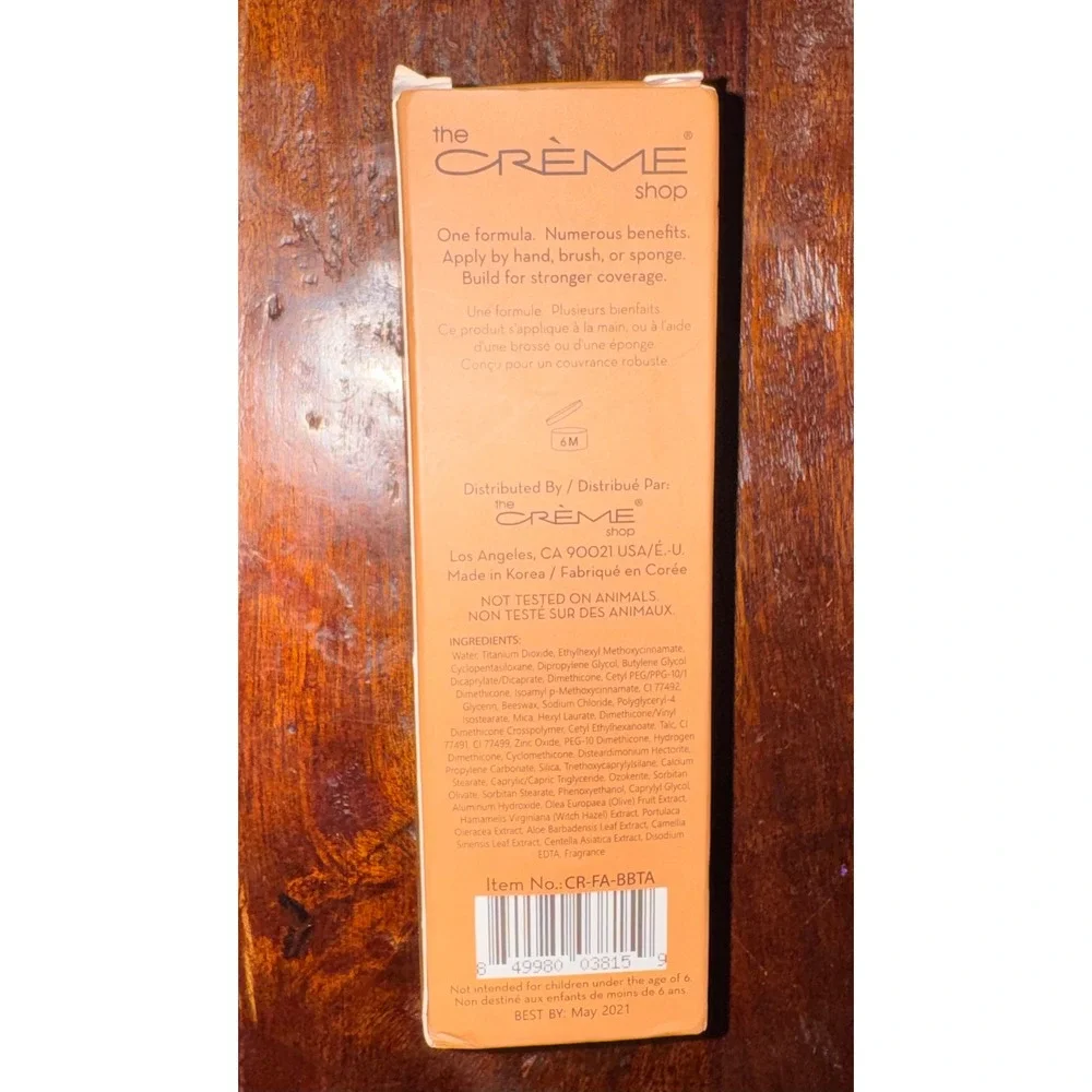 The Crème Shop BB Crème Tan SPF 30 Full Coverage Hydration Age Defense‎